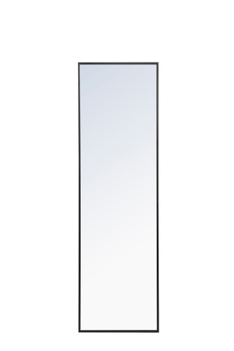 Metal Frame Rectangle Mirror 18 Inch Black  (MR4081BK)