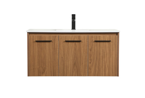 40 Inch Single Bathroom Vanity In Walnut Brown (VF44540WB)