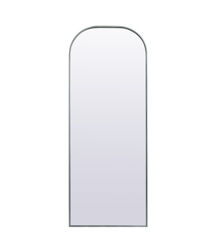 Metal Frame Arch Full Length Mirror 28X74 Inch In Silver (MR1B2874SIL)