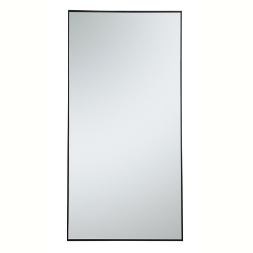 Metal Frame Rectangle Mirror 36 Inch In Black (MR43672BK)