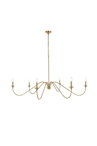Rohan 60 Inch Chandelier In Satin Gold (LD5056D60SG)