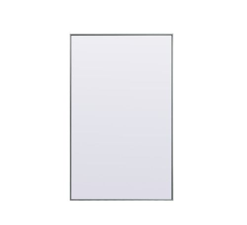 Metal Frame Rectangle Full Length Mirror 36X60 Inch In Silver (MR4FL3660S)