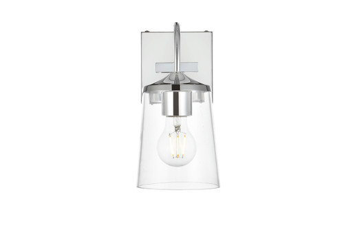 Avani 1 Light Chrome And Clear Bath Sconce (LD7313W5CH)