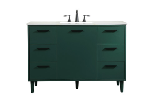 48 Inch Bathroom Vanity In Green (VF47048MGN)