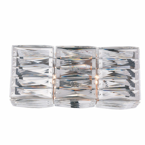 Cuvette 2 Light Chrome Vanity Wall Sconce Clear Royal Cut Crystal (2117W14C/RC)