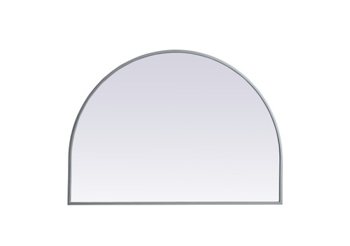 Metal Frame Arch Mirror 33X24 Inch In Silver (MR1A3324SIL)