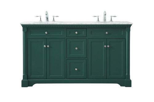 60 Inch Double Bathroom Vanity Set In Green (VF53060DGN)