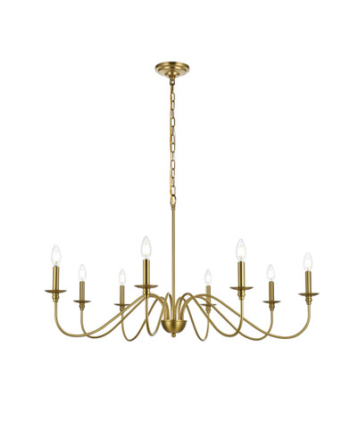 Rohan 42 Inch Chandelier In Satin Gold (LD5006D42SG)