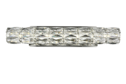 Valetta Integrated LED Chip Light Chrome Wall Sconce Clear Royal Cut Crystal (3501W24C)