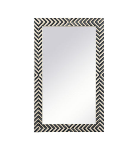 Rectangle Mirror 28 Inch In Chevron (MR52842)