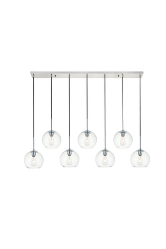 Baxter 7 Lights Chrome Pendant With Clear Glass (LD2230C)