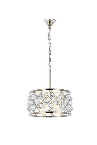 Madison 4 Light Polished Nickel Pendant Clear Royal Cut Crystal (1214D16PN/RC)
