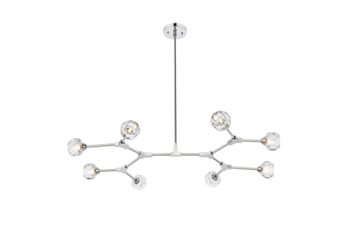 Zayne 8 Light Pendant In Chrome 
 (3508D45C)