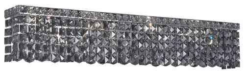 Maxime 8 Light Chrome Wall Sconce Silver Shade (Grey) Royal Cut Crystal (V2033W36C-SS/RC)