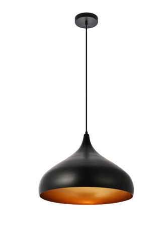 Circa Collection Pendant D16.5In H12In Lt:1 Black Finish (LDPD2045)