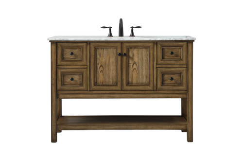 48 Inch Single Bathroom Vanity In Driftwood (VF27048DW)