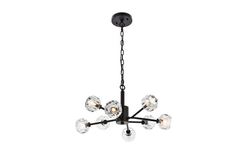 Graham 8 Light Pendant In Black 
 (3509D24BK)