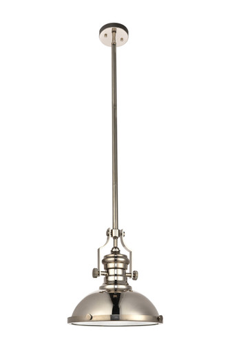 Eamon Collection Pendant D13 H13.3 Lt:1 Polished Nickel Finish (LD5001D13PN)