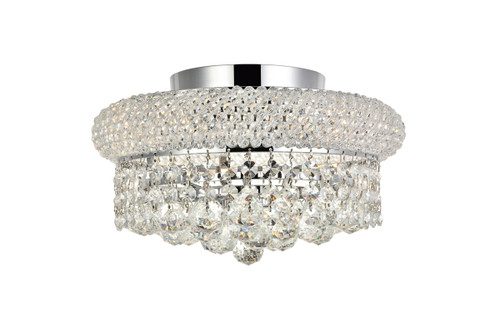 Primo 4 Light Chrome Flush Mount Clear Royal Cut Crystal (V1800F12C/RC)