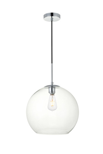 Baxter 1 Light Chrome Pendant With Clear Glass (LD2216C)