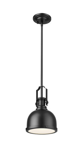 Melange 1 Light Pendant in Matte Black (725MP-MB)