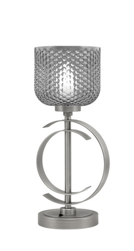 Accent Lamp, Graphite Finish, 6" Smoke Textured Glass (56-GP-4612)