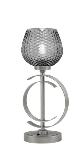 Accent Lamp, Graphite Finish, 6" Smoke Textured Glass (56-GP-4602)