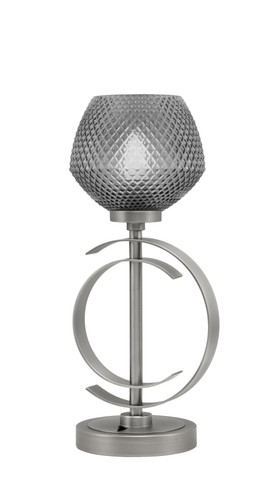 Accent Lamp, Graphite Finish, 6" Smoke Textured Glass (56-GP-4622)