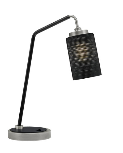 Desk Lamp, Graphite & Matte Black Finish, 4" Black Matrix Glass (59-GPMB-4069)
