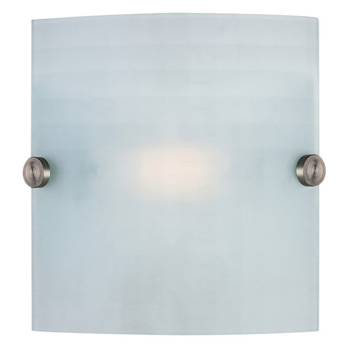 Radon Brushed Steel 1 Light Sconce (62054-BS/CKF)