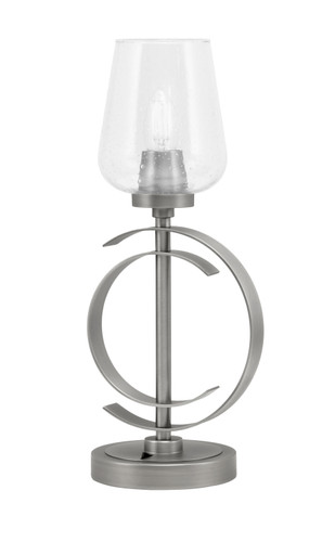Accent Lamp, Graphite Finish, 5" Clear Bubble Glass (56-GP-210)