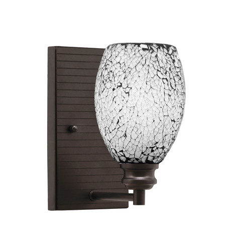 Edge Wall Sconce, Espresso Finish, 5" Black Fusion Glass (1161-ES-4165)