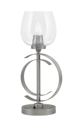 Accent Lamp, Graphite Finish, 6" Clear Bubble Glass (56-GP-4810)