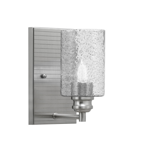 Edge Wall Sconce, Brushed Nickel Finish, 4" Smoke Bubble Glass (1161-BN-3002)
