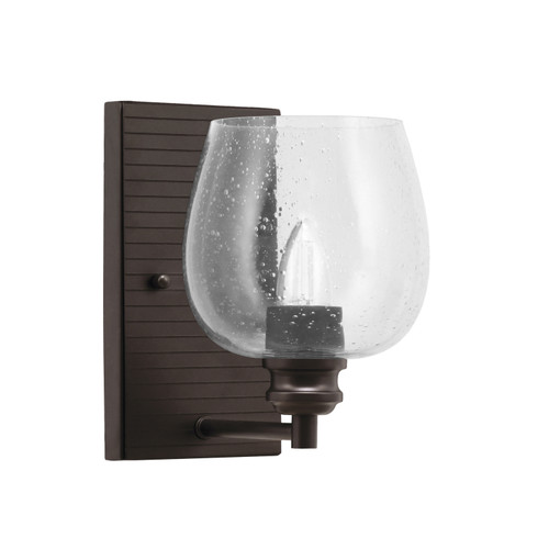 Edge Wall Sconce, Espresso Finish, 6" Smoke Bubble Glass  (1161-ES-4812)