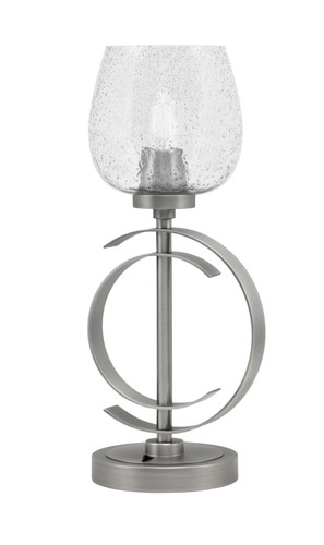 Accent Lamp, Graphite Finish, 6" Smoke Bubble Glass (56-GP-4812)