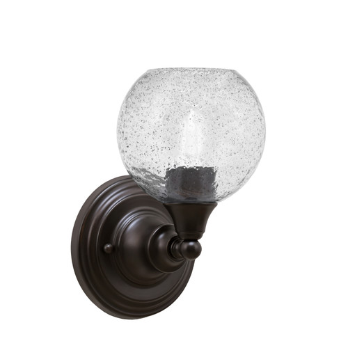 Wall Sconce, Espresso Finish, 5.75" Smoke Bubble Glass (40-ES-4102)