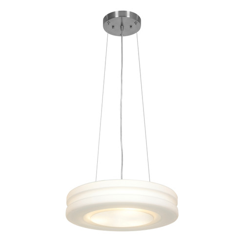 Altum Brushed Steel 3 Light Indoor Pendant (50190-BS/OPL)