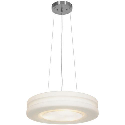 Altum Brushed Steel 3 Light Pendant (50191-BS/OPL)
