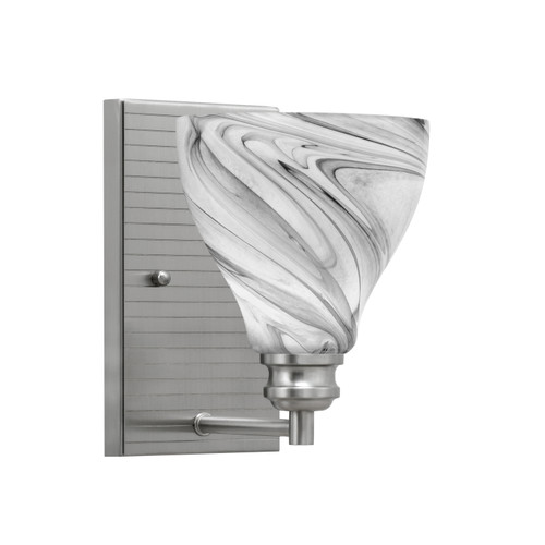 Edge Wall Sconce, Brushed Nickel Finish, 6.25" Onyx Swirl Glass (1161-BN-4769)