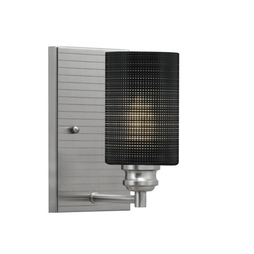 Edge Wall Sconce, Brushed Nickel Finish, 4" Black Matrix Glass (1161-BN-4069)