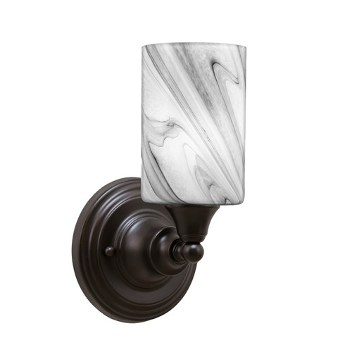 Wall Sconce, Espresso Finish, 4" Onyx Swirl Glass  (40-ES-3009)