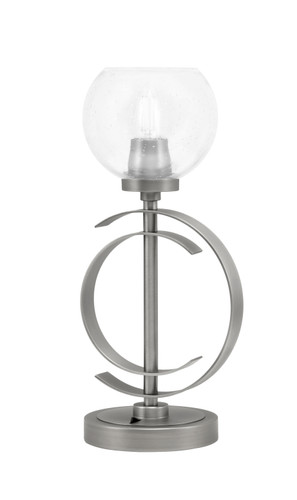 Accent Lamp, Graphite Finish, 5.75" Clear Bubble Glass (56-GP-4100)