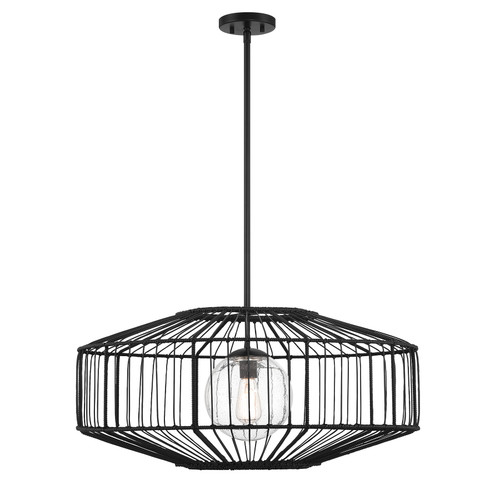 Marcy 1-Light Pendant in Matte Black (7-1429-1-89)