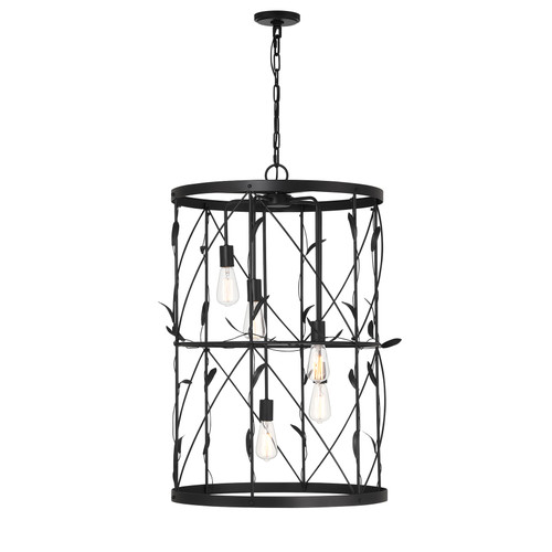 Lexington 5-Light Pendant in Matte Black (3-6599-5-89)