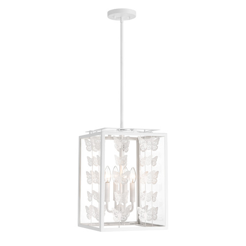 Birch 4-Light Pendant in Bisque White (3-4197-4-83)