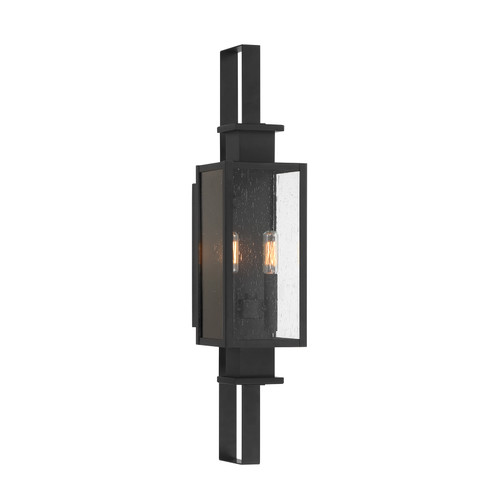Ascott 2-Light Outdoor Wall Lantern in Matte Black (5-826-BK)