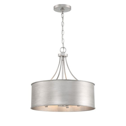 4-Light Pendant in Antique Silver (M7040AS)