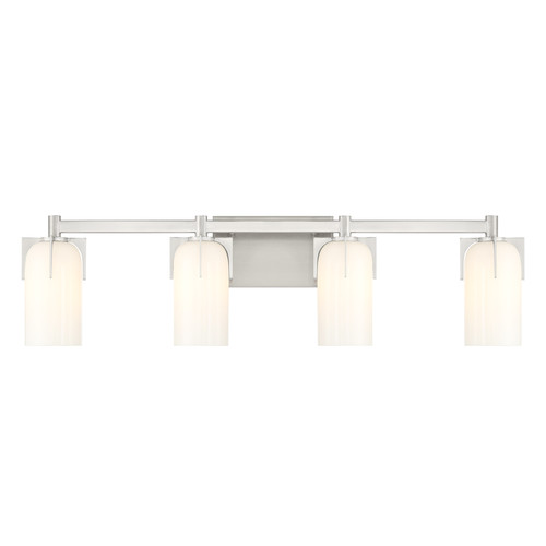 Caldwell 4-Light Bathroom Vanity Light in Satin Nickel (8-4128-4-SN)