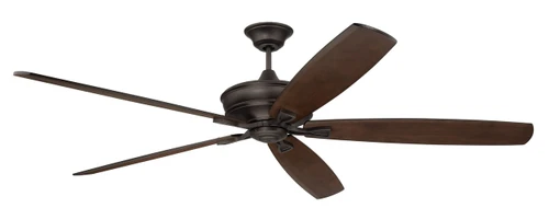 Santori 72" 5-Blade Indoor/Outdoor (Damp) Ceiling Fan in Espresso w/ Walnut Blades; Light Kit Optional (Not Included) (SNT72ESP5)